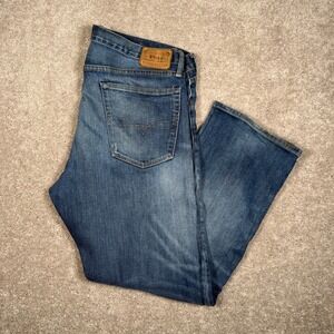 Polo Ralph Lauren Men's 36x30 Straight Leg Jeans Dark Wash Blue Denim